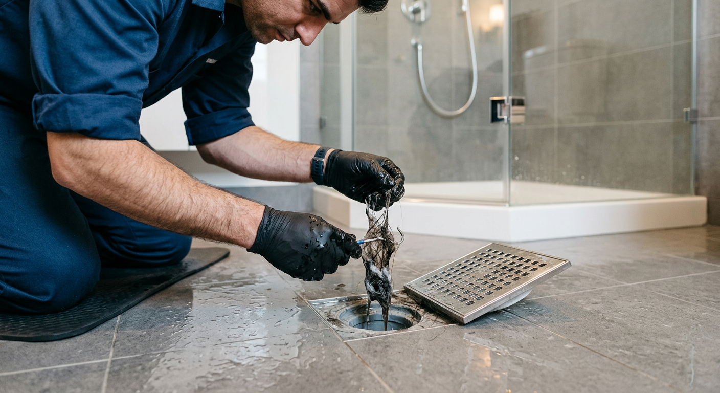 Débouchage de douche bouchée par un plombier à Évry-Courcouronnes 91